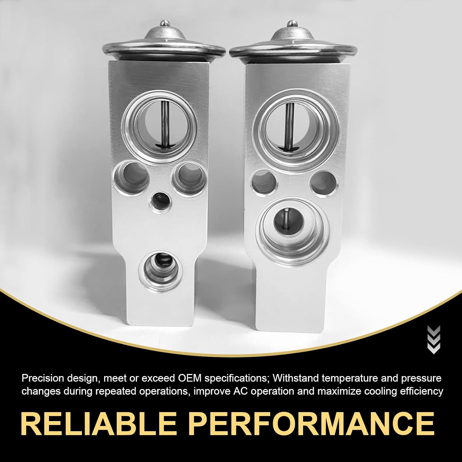MLY AC Expansion Valve, Car Air Conditioner Expansion Valve, Aluminum | Auto AC Expansion Valve Kit, Flow & Pressure Control, Thermal Valve Replacement, Delivers Efficient Cooling