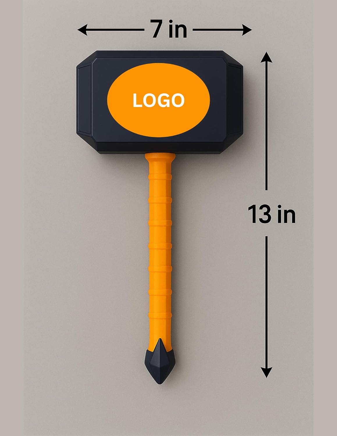 OKC Thunder Custom Thor Hammer, 12.5 Inch Sports Fan Decor with Display Base