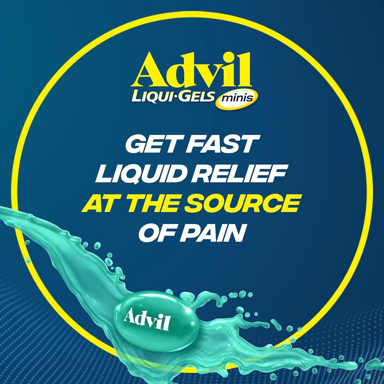 Advil Liqui-Gels minis Pain Reliever and Fever Reducer, Pain Medicine for Adults with Ibuprofen 200mg for Pain Relief - 2x160 Liquid Filled Capsules