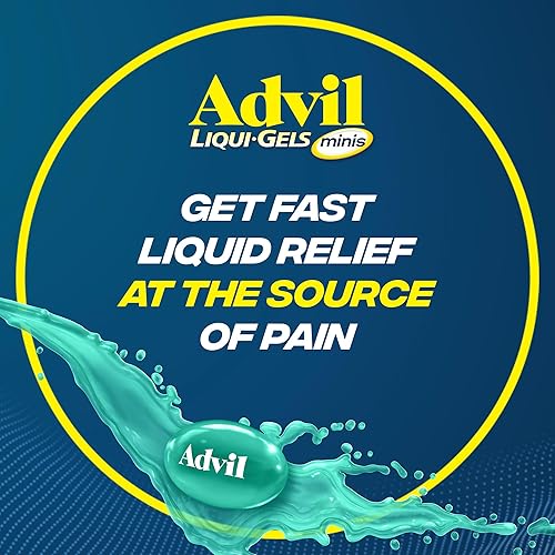 Miniatura 7 de Advil Liqui-Gels Minis - Analgésico y reductor de fiebre, medicina para el dolor para adultos con ibuprofeno 200 mg para aliviar el dolor, 80