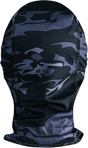 Vista 4 de TRAILSIDE SUPPLY CO. Pasamontañas, cortavientos, máscara de esquí para hombres, mujeres, capucha para el sol, táctica, ligera, motocicleta