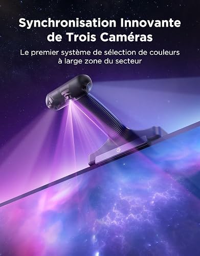 Govee TV Backlight 3 Pro with HDR Triple Camera, 3.6M 5-in-1 RGBWWIC LED Strip Lights That Change with 55-65inch TVs, 75LEDs/m, Supports AI Filter, Smart App and Vioce Control, DreamView Sync - 2