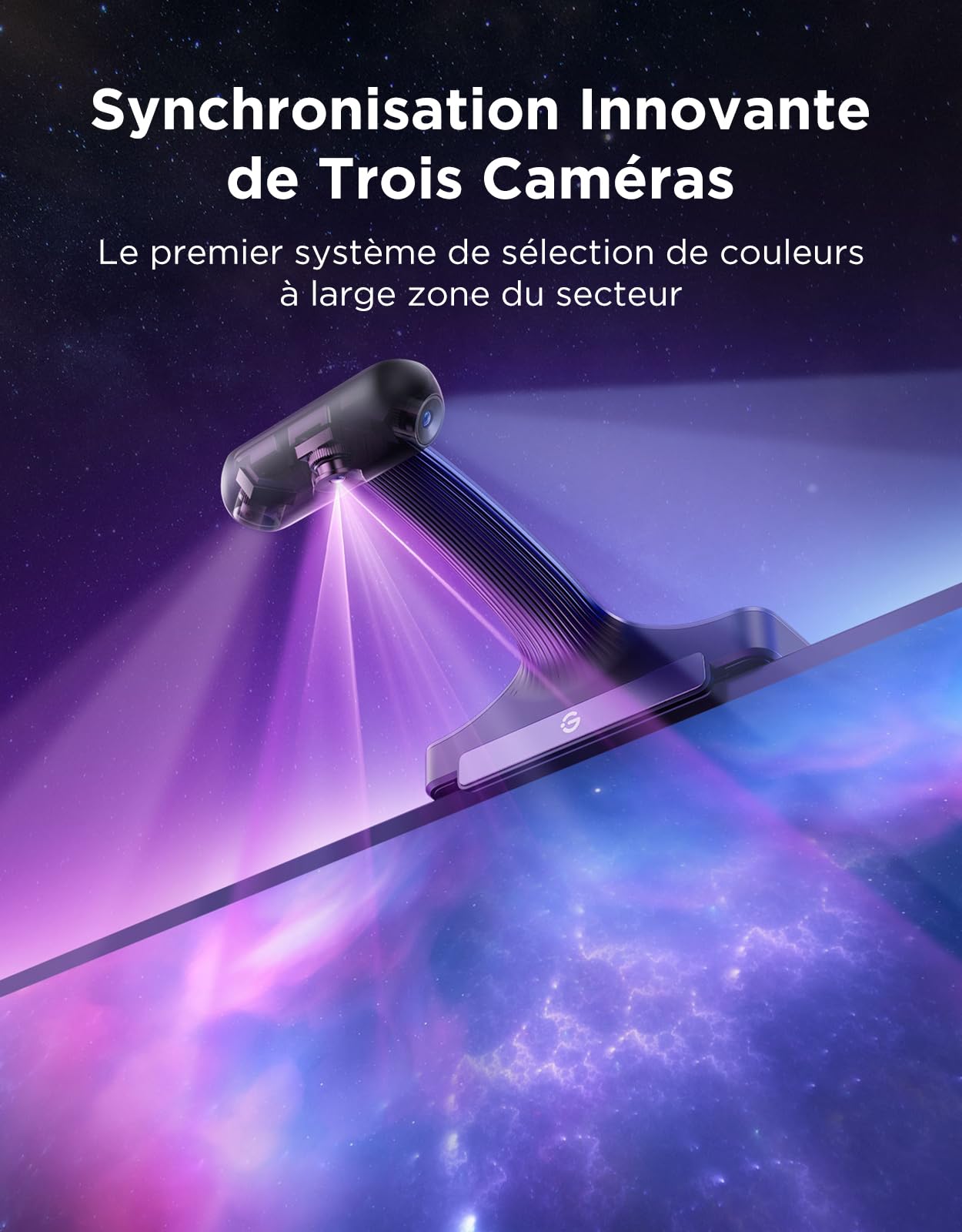 Govee Rétroéclairage TV 3 Pro Triple Caméra HDR, 5 en 1 RGBWWIC Bande LED