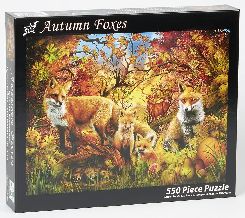 Puzzle jesienne lisy 550 sztuk