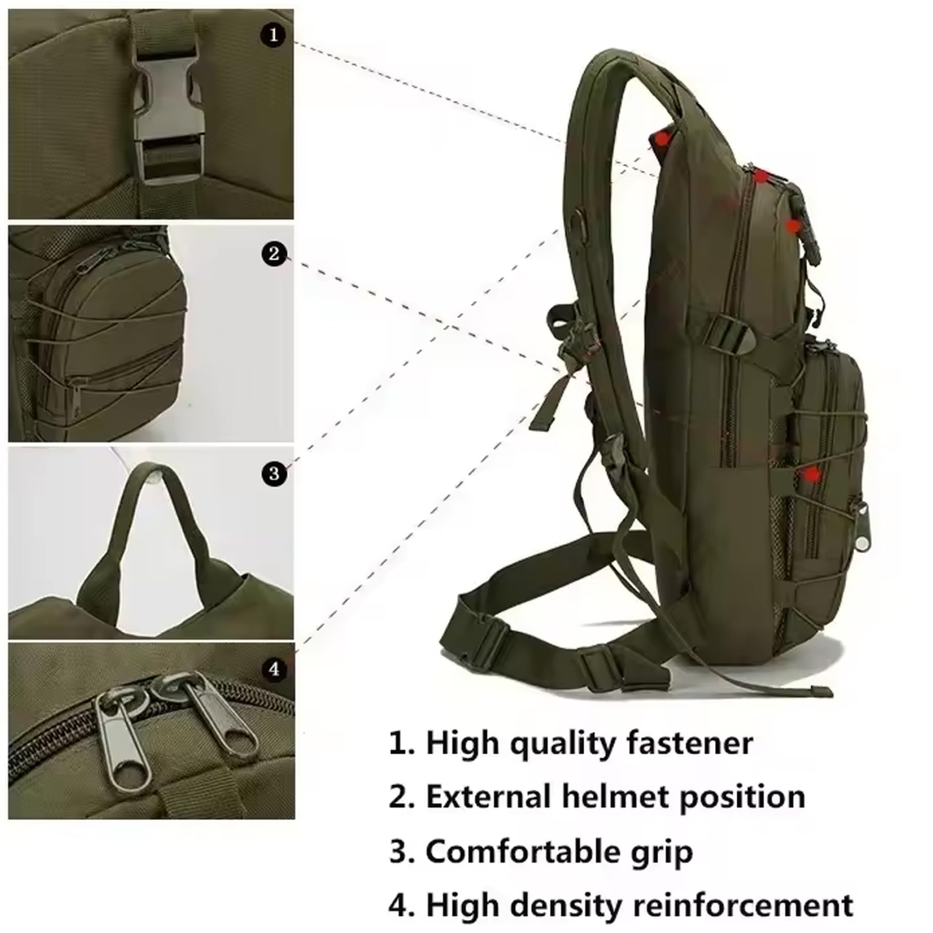 Sac à dos de chasse, sacs à dos de chasse pour hommes, sac survie étanche avec multi-poches, respirant pour randonnée camping trekking voyage