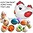 TEMI Toddler Chicken Easter Eggs - Color Matched Game Shape Sorter with 6 Toy Eggs for Kids 3-5, Fine Motor Skills Sensory Toys, Educational Gifts for 3-6 Girls Boys Baby