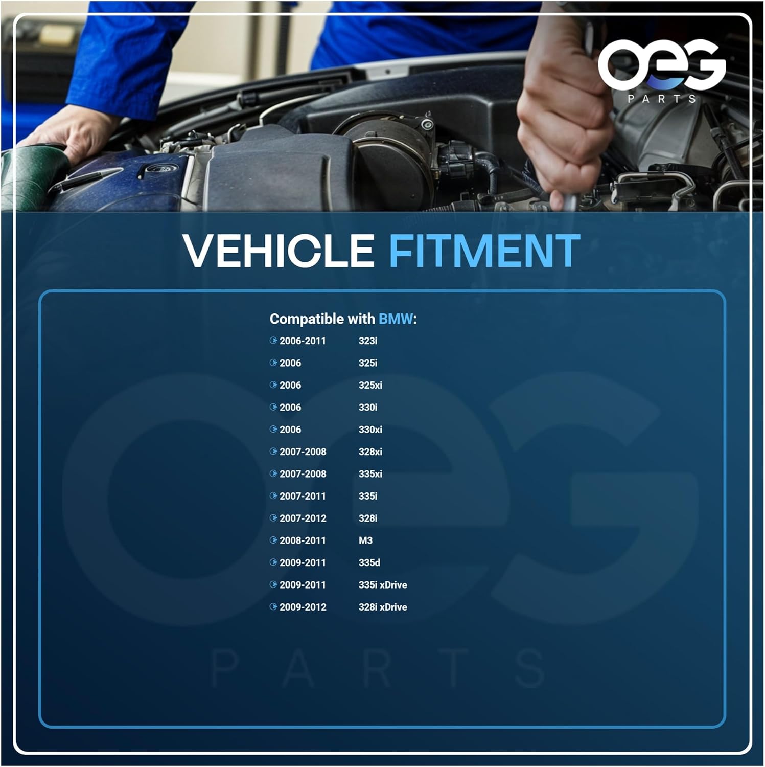 OEG Parts New Window Regulator Rear Passenger Side Right RRH Compatible With 2006-12 BMW E90 E91 325 323 328 335 M3 749-469, 51-35-7-140-590, 51357140590, 67-62-6-927-026