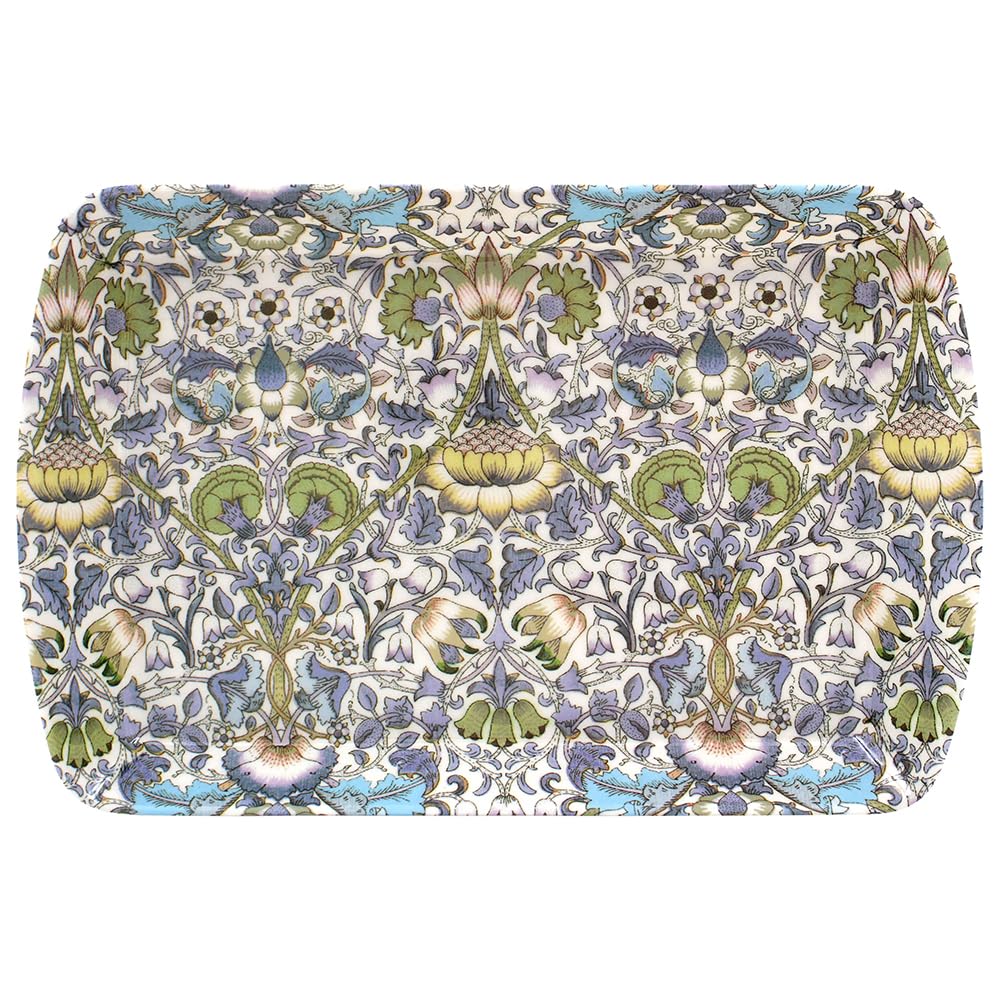 The Leonardo Collection Lodden Small Tray William Morris For Kitchen & Home | Non Slip Serving Tray For Food | Serving Platter For Lunch & Dinner | Plastic Trays For Tea & Serving Dishes