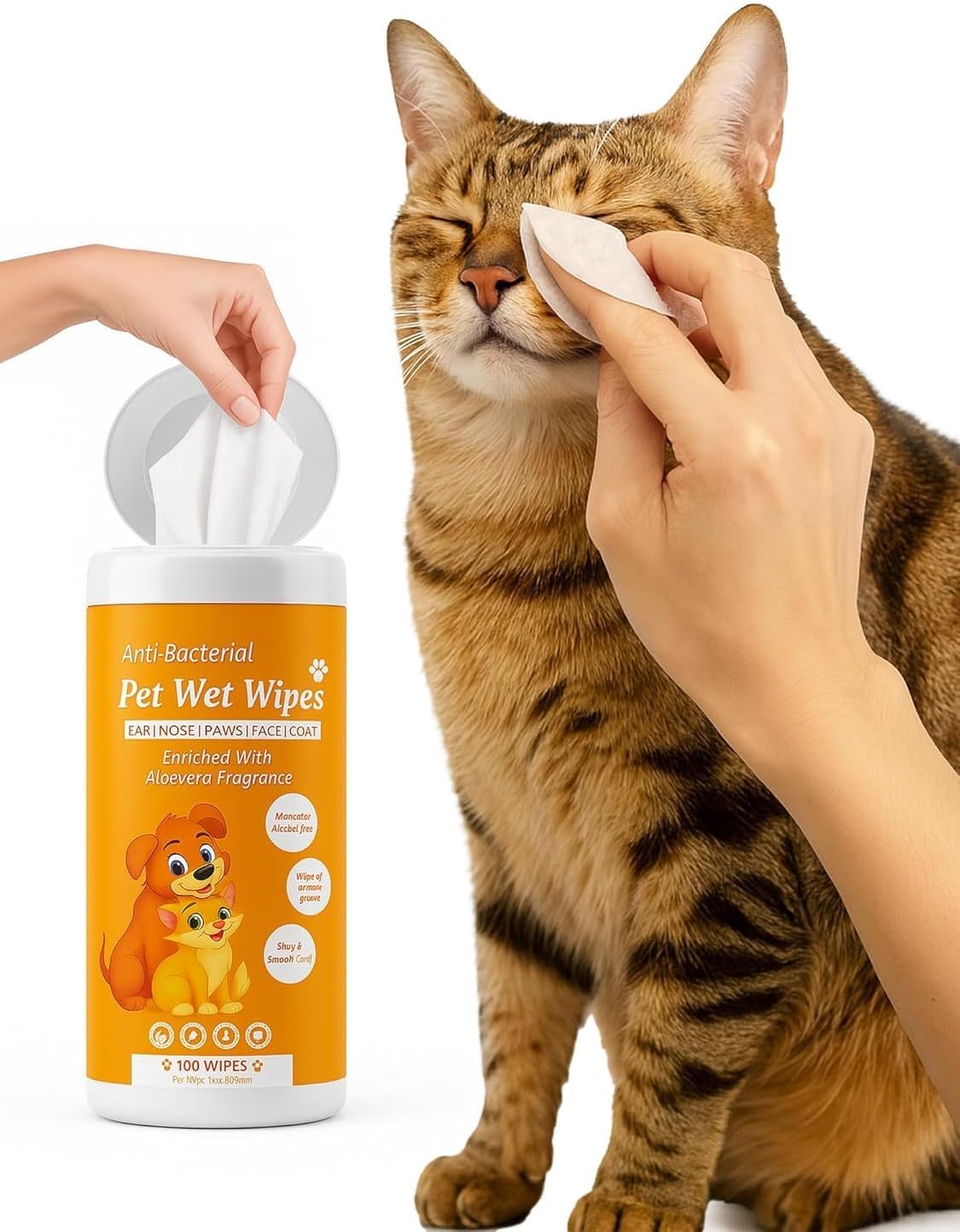 Z&L HOUSE Wet Wipes for Dogs, Cats & All Pets | Lavender Essential, Vitamin E & Olive Oil | Anti-Bacterial Cleaning, Grooming & Deodorising Wipes Utility Free (PK-1)