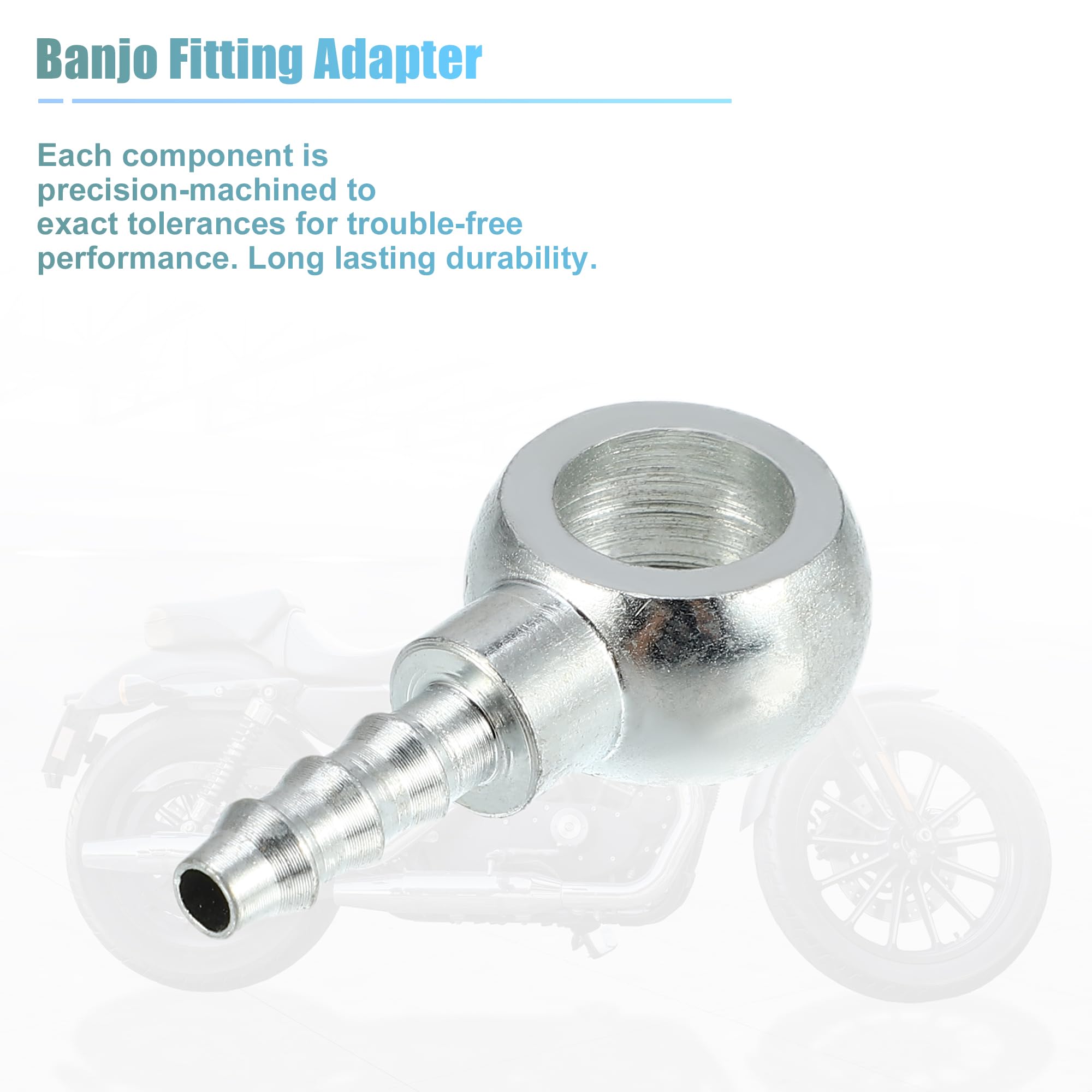 QUARKZMAN Hohlschrauben Set - 2 Stück Brems-Banjo-Schrauben 10mm Für Motorrad & Auto