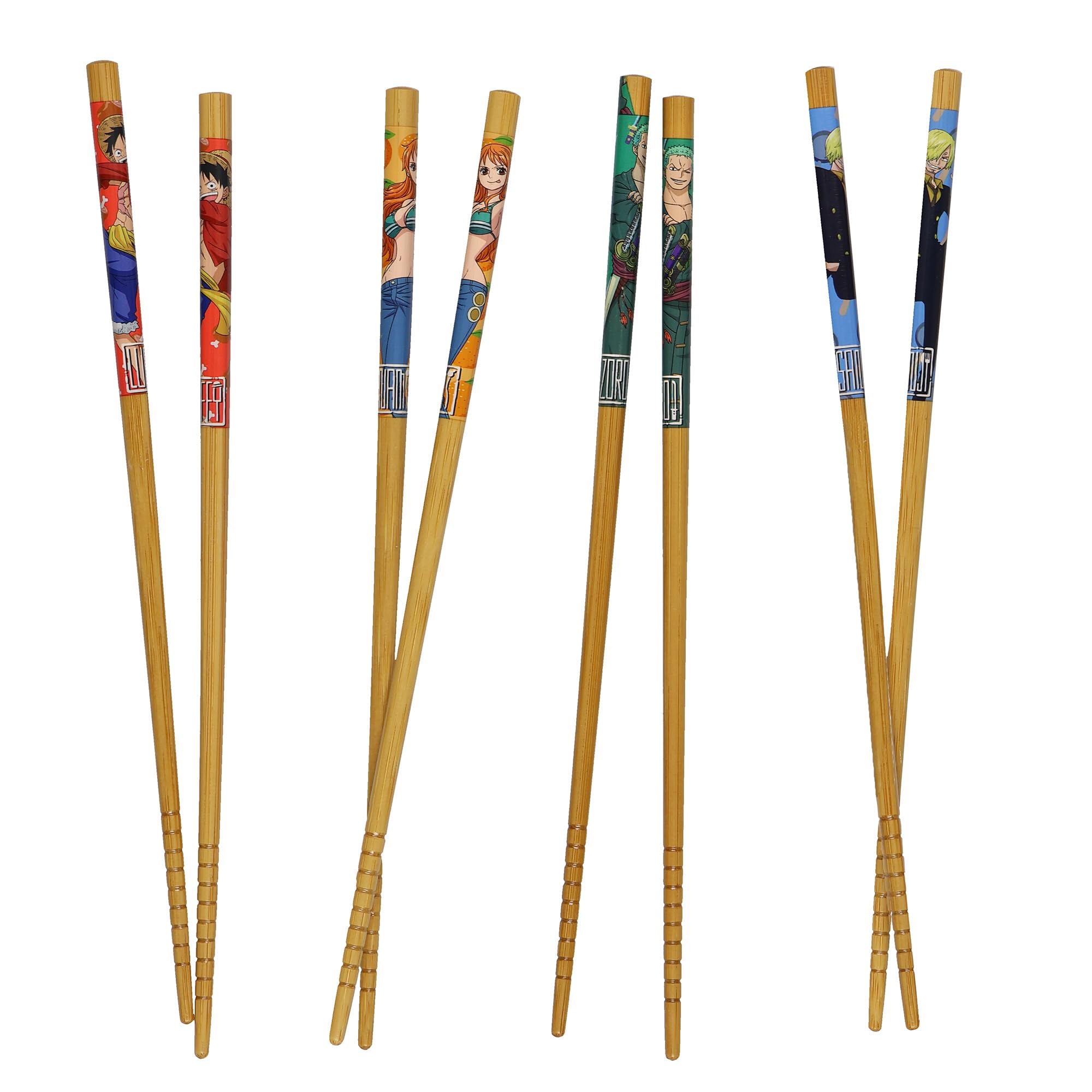 One Piece Chopsticks – Luffy, Zoro, Nami & Sanji Set -1 One Piece Chopsticks – Luffy, Zoro, Nami & Sanji Set -1