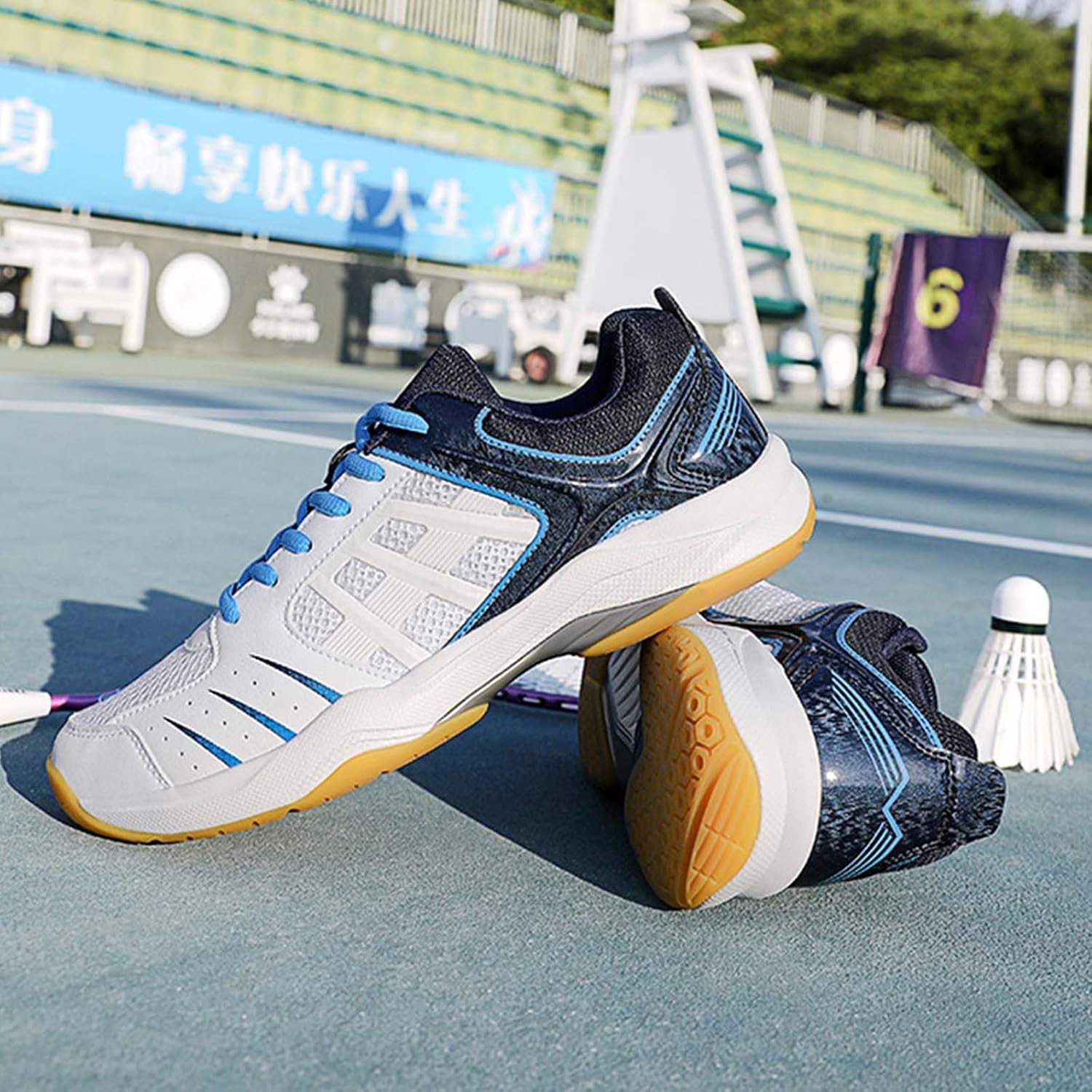 Mens Tennis Trainers Lightweight Badminton Indoor Court Shoes for Pickleball Volleyball Support Athletic