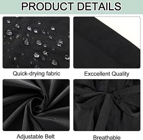 Miniatura 4 de Toulite 6 piezas vestido de salón cliente peluquería batas capas corte de pelo cabo salón batas para clientes Barber delantal cubierta