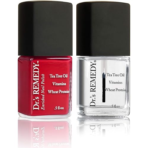 Dr.'s Remedy Enriched Nail Polish - Clarity Coral With Base Coat