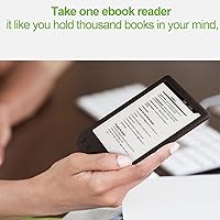 Vista 3 de Lector de libros electrónicos de 8 GB, lector de libros de pantalla eInk de 6 pulgadas, batería de 2500 mAh, lector de libros eléctrico portátil