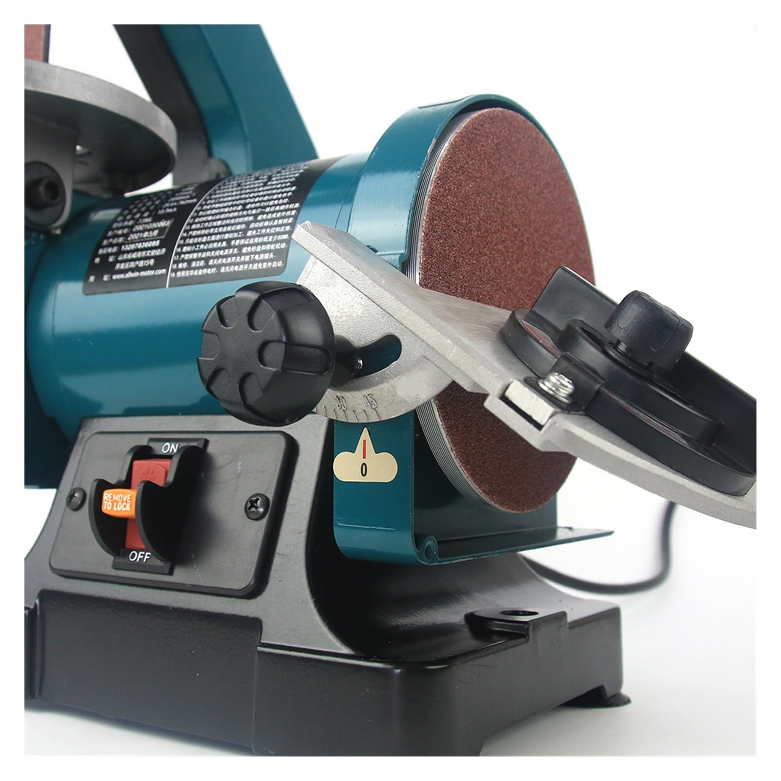 Équipement lapidaire 300W ceinture polissage meulage ponceuse 125mm disque de sable petit bois bureau ponceuse meuleuse polisseuse 25.4 * 762mm
