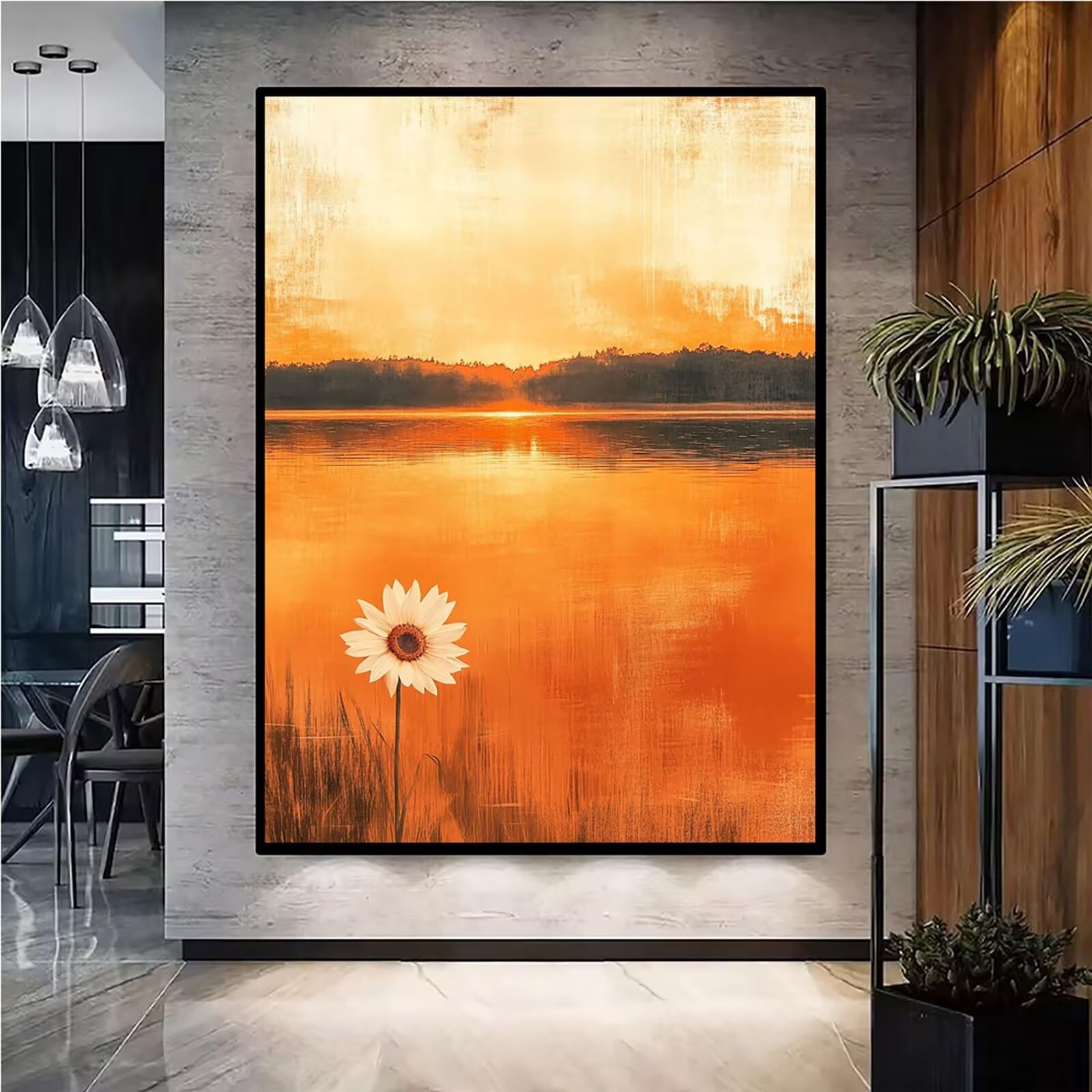 Diamond Painting Kit Completo, Diamond Painting Fiori, 5D Quadrato Pittura Diamante Kit Manualidades Adultos DIY Diamantini Crystal Art Disegni Ricamo Punto Croce Artigianale, 60x90cm Astratto j0-924