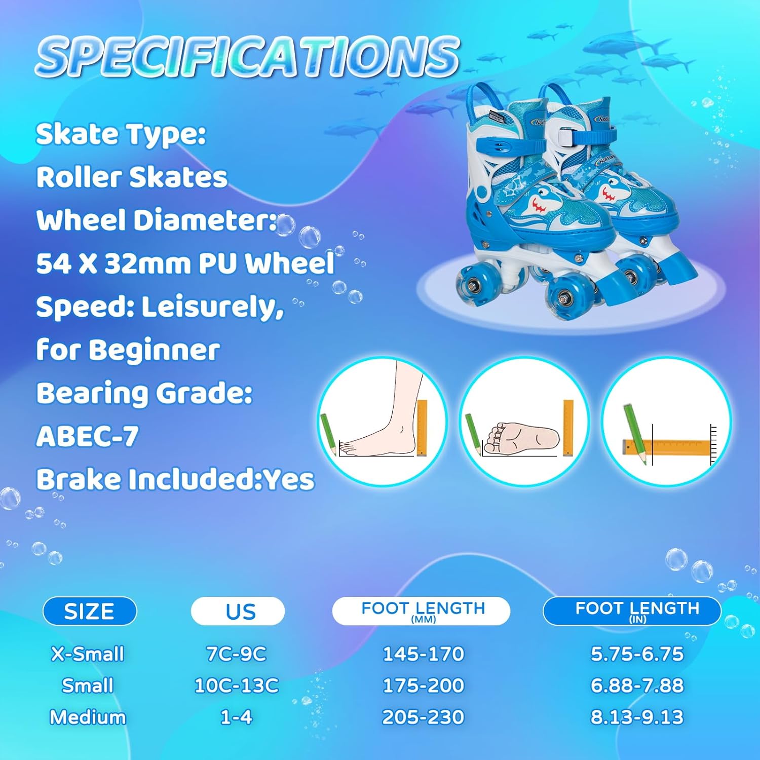 Nattork Roller Skates for Kids, Adjustable Light up Rollerskates for Girls Boys, Green Blue Purple Pink Skates for Toddler,Beginner Kids Roller Skates Indoor Outdoor