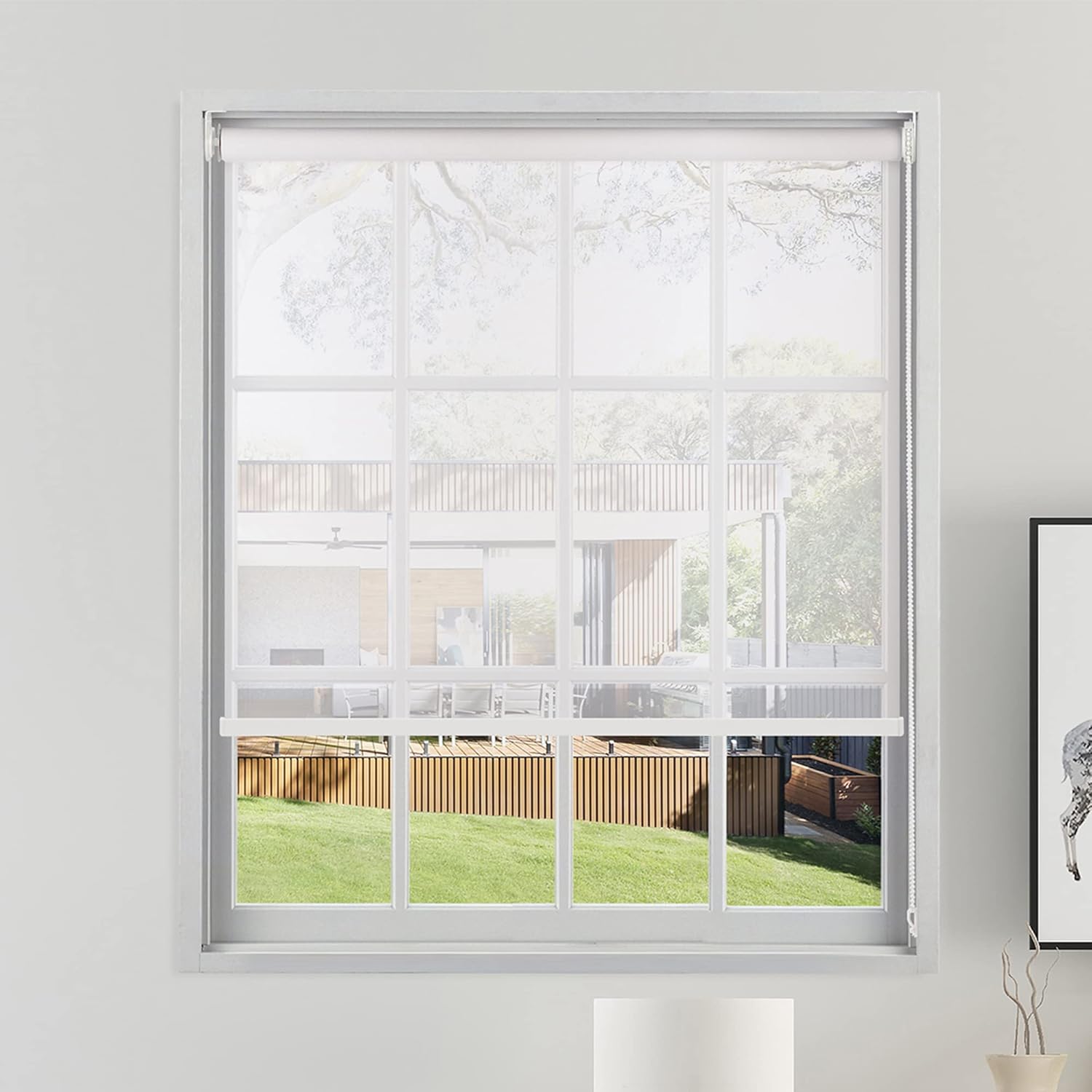 Sulugood Light Filtering Roller Shades for Windows Solar