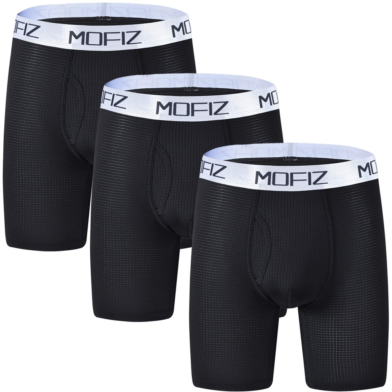 Men's Underwear Comfort Soft Bamboo Long Boxer Briefs