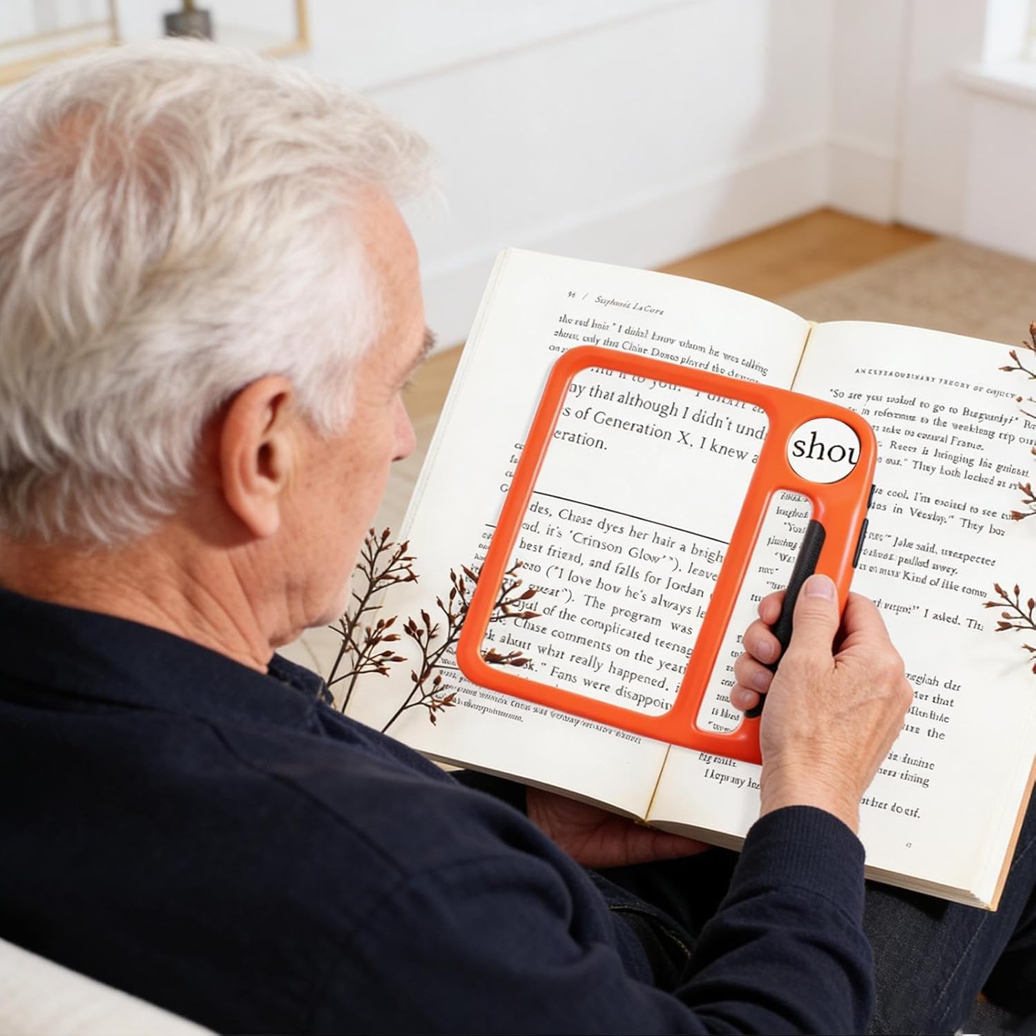 Reading Lamp | Handheld Eye Protection | Magnification LED Reading Lamp for Older Students Home Travel Bedroom