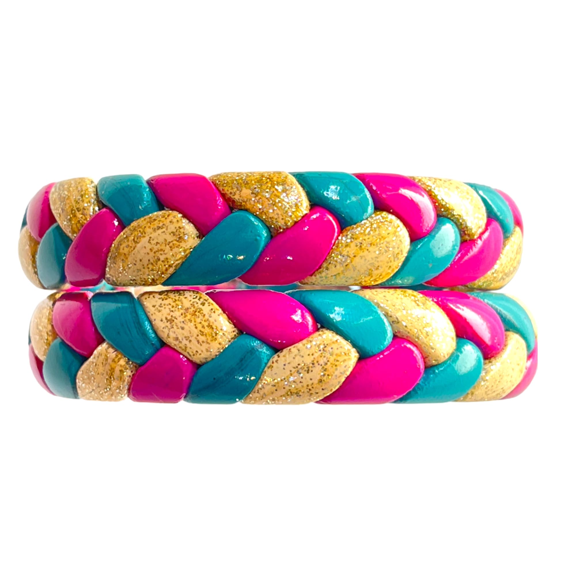 Handmade Jaipur Lac Bangles - Blue Rani Cream with Golden Zari Work | Ponytail Style | Aaroz & Company (2.4) (B0CCJLZKXH) Amazon Price History, Amazon Price Tracker