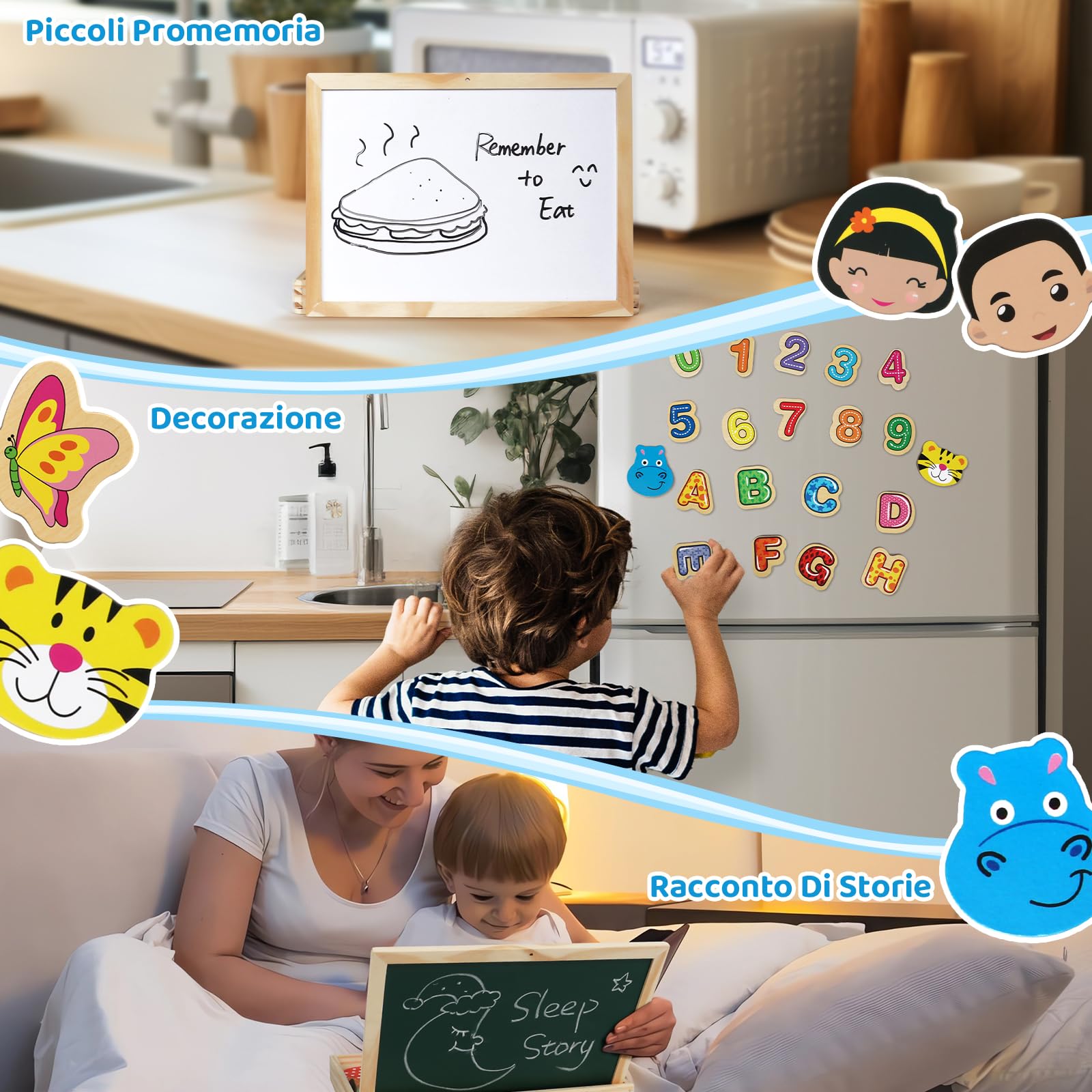 Giochi Bambini 2 Anni Puzzle Magnetico Legno-Lavagna Magnetica per Bambini Giochi Montessori Educativi Bambina 2 Anni Lavagnetta Magnetica Pasqua Giochi Legno Regalo Bambini Bambina 2 3 Anni