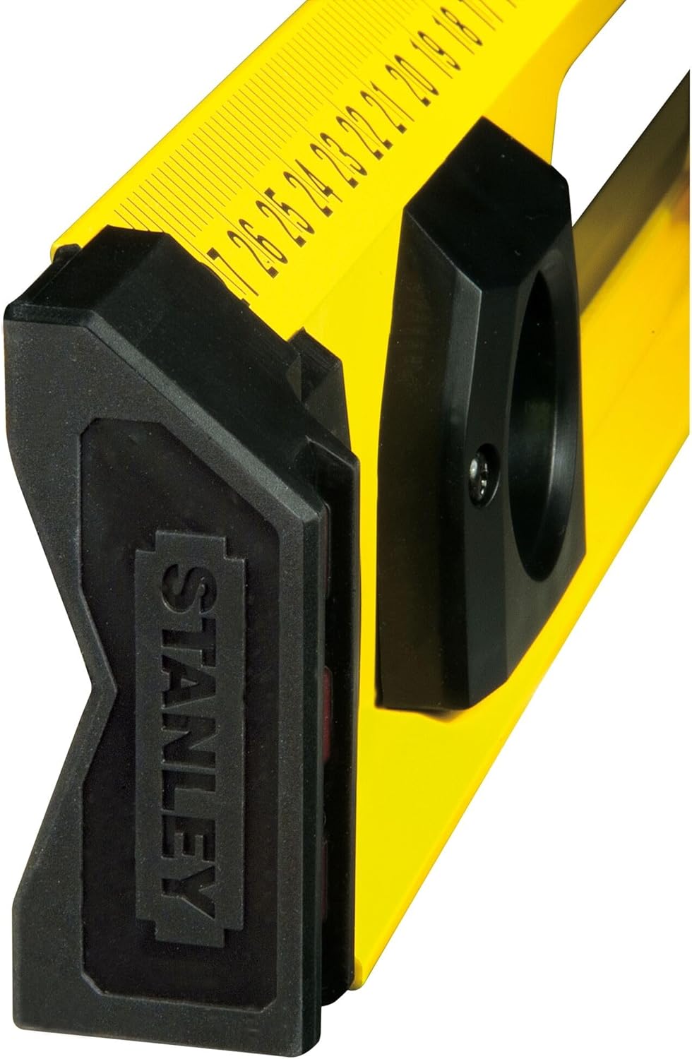 STANLEY 1-43-553 Level Profile I-Beam 60 cm FATMAX Range - Reinforced Aluminium Structure - 3 Vials High Visibility - 2 Machined Insoles - 2 Bi-Material Handles - Shock Absorber