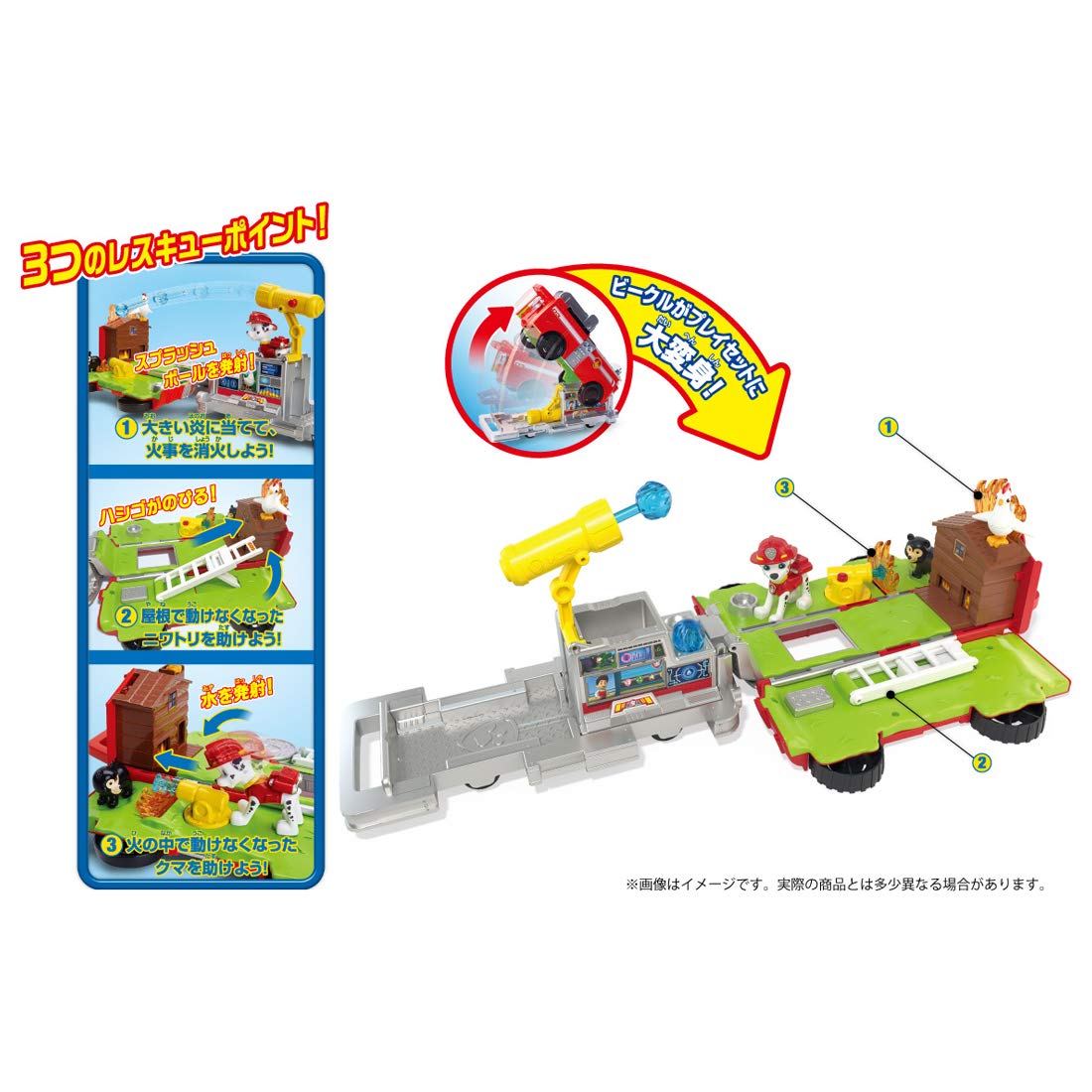 Amazon.co.jp: パウ・パトロール レスキュープレイセット マーシャル 