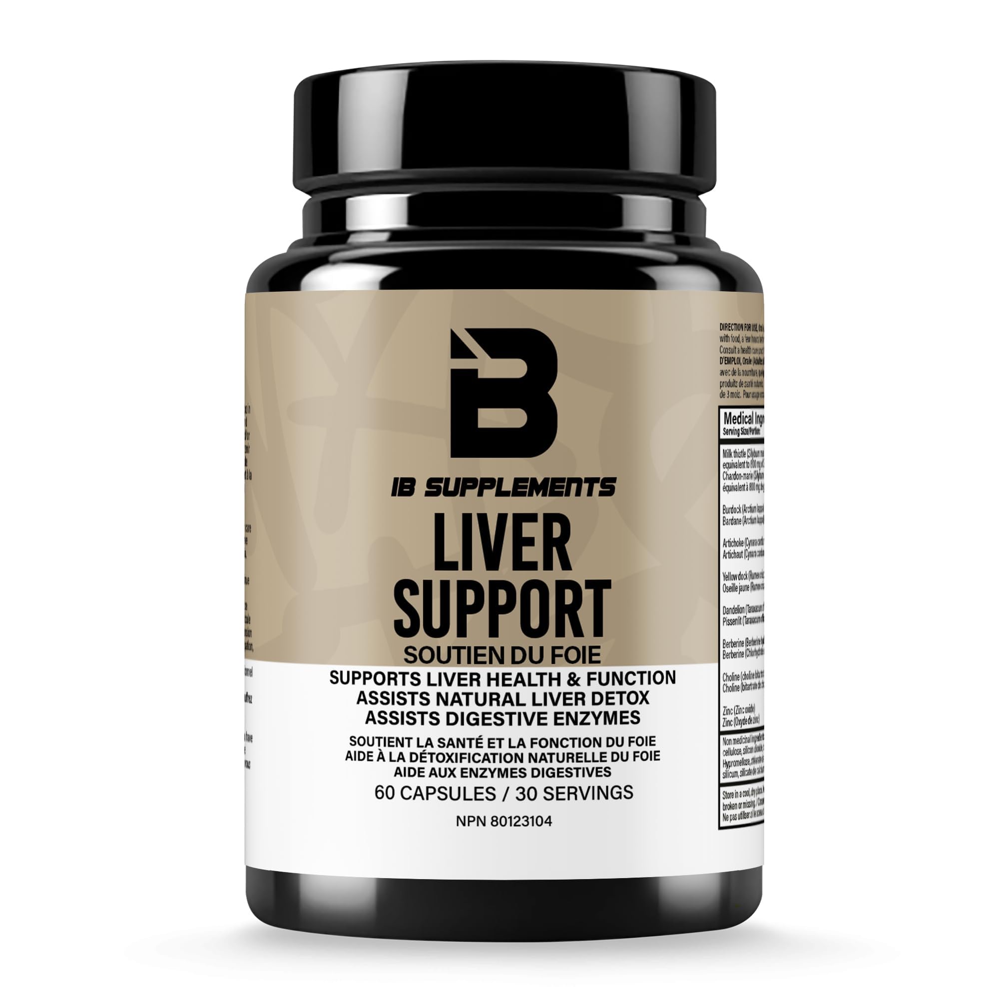 Iron Brothers Supplements Liver Cleanse Detox & Repair Supplement - Liver Detox with Dandelion Root, Milk Thistle & Zinc for Healthy Liver Function & Liver Support for Men & Women | 60 Capsules