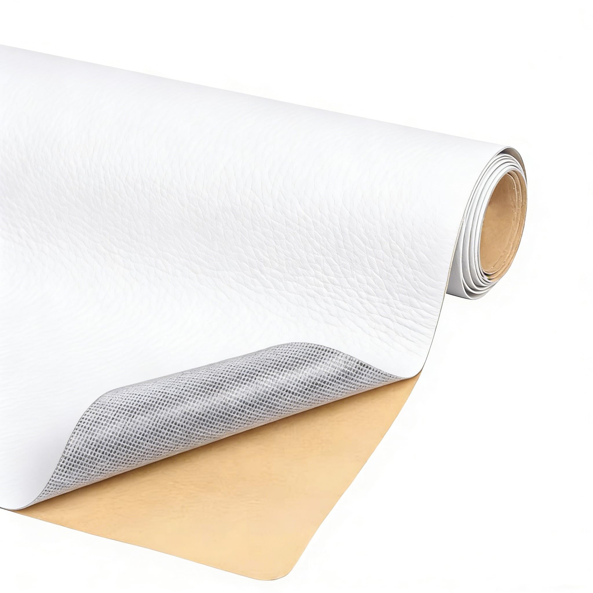 Arreglar sofás agrietados con parches de reparación de cuero autoadhesivo blanco de 30x300 cm