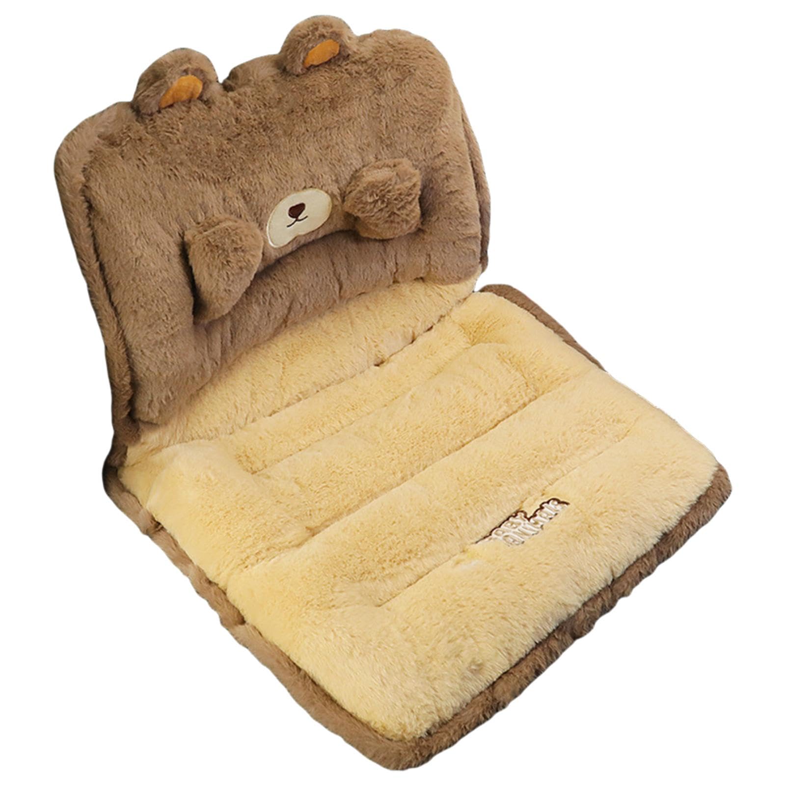 Set di cuscini per seggiolino auto in peluche, fodera per cuscino del | sedile caldo | Set coprisedili anteriori per animali | Imbottitura protettiva per sedile comfort Protezione invernale per cam
