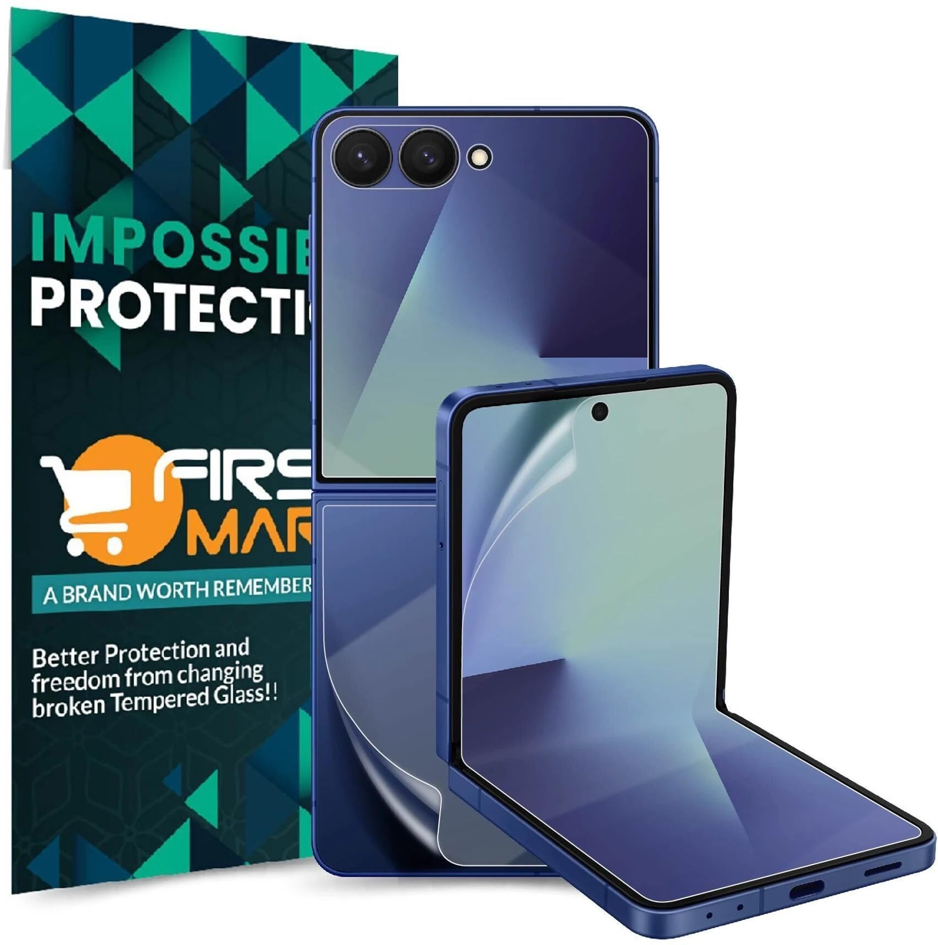 ArmourPro Front and Back Screen Protector for Samsung Galaxy Z Flip 7 - Ultra Thin TPU Membrane Guard, Bubble-Free, Fing
