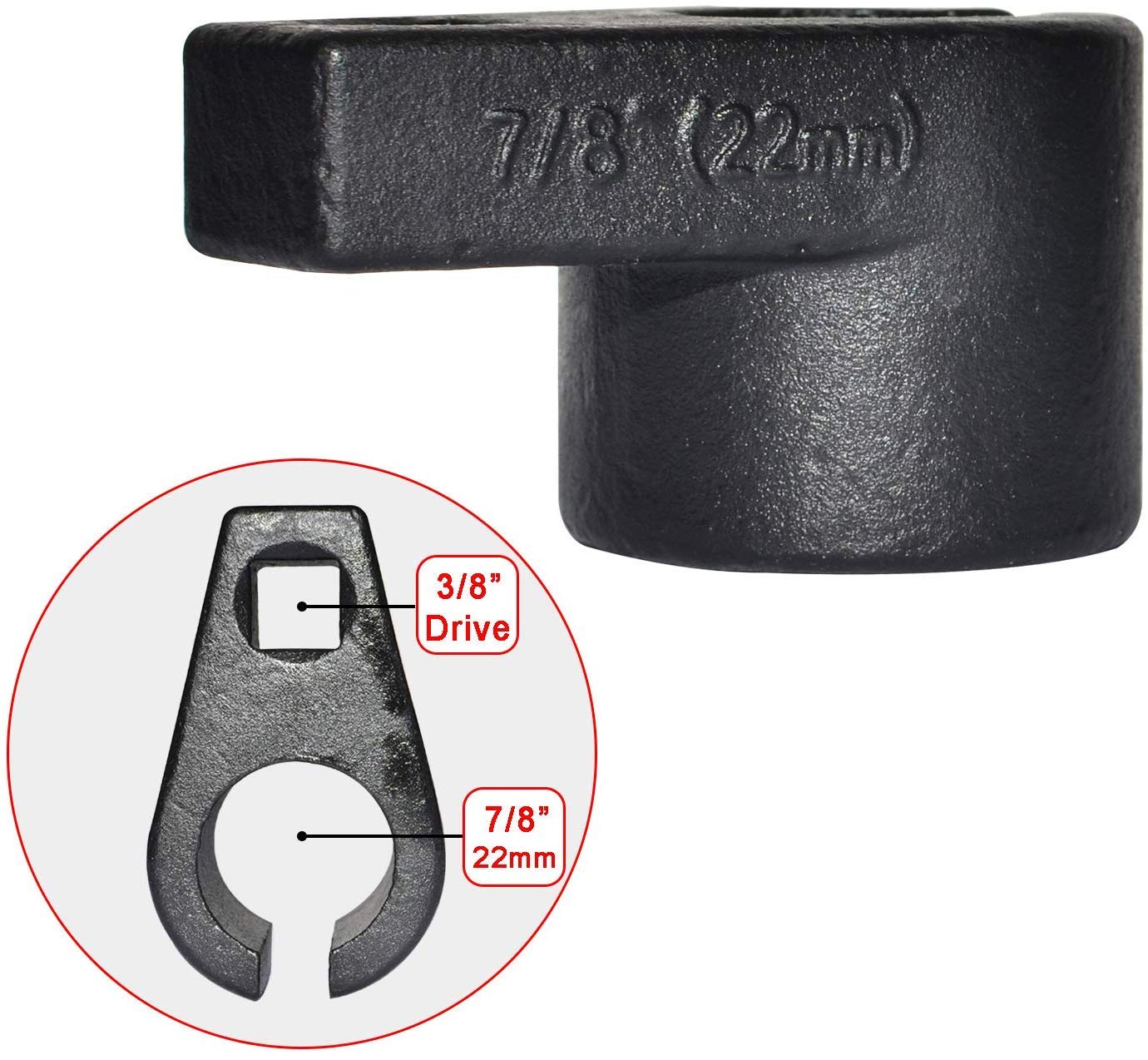 JUEGO DE VASOS PARA SONDA LAMBDA OXIGENO 22 MM + 2 PIEZAS PARA LIMPIAR Y REPARAR LA SONDA