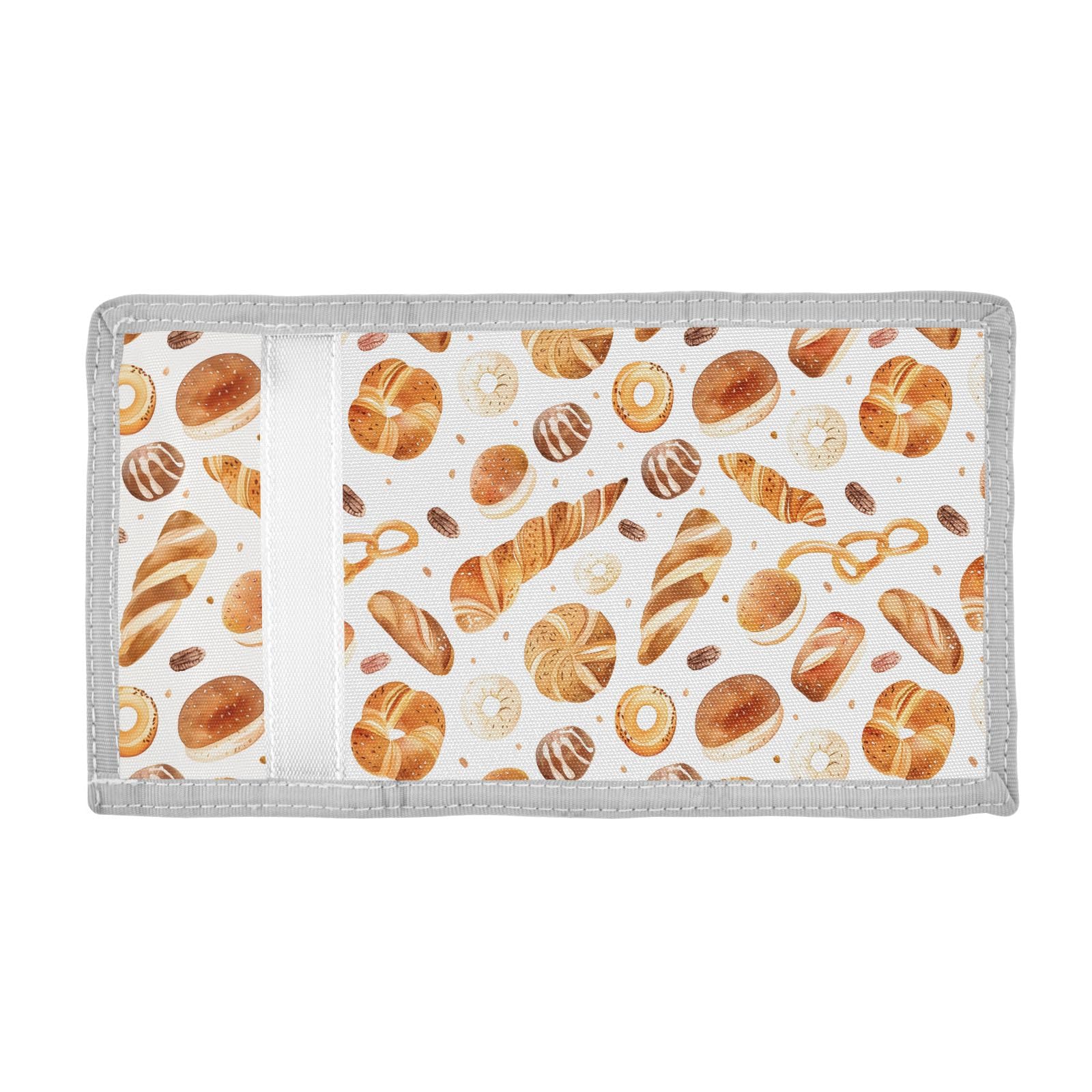 ALAZA Kids Wallets for Boys Girls Toddler Trifold Wallet Children Small Cute Bakery Bread with Zipper Coin Pocket