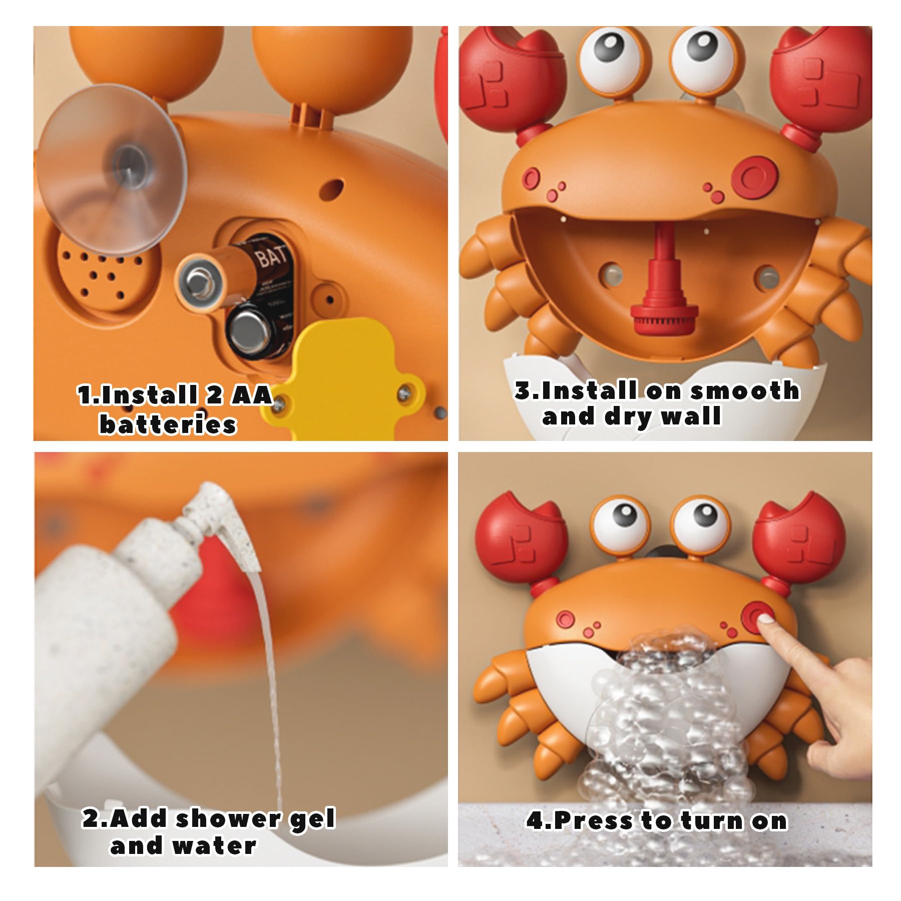 Giochi Acqua Sicuri Giochi Per Bagnetto Neonato - Set Con Doccia Dinosauro E 3 Animali Rotanti Giocattoli Vasca ABS