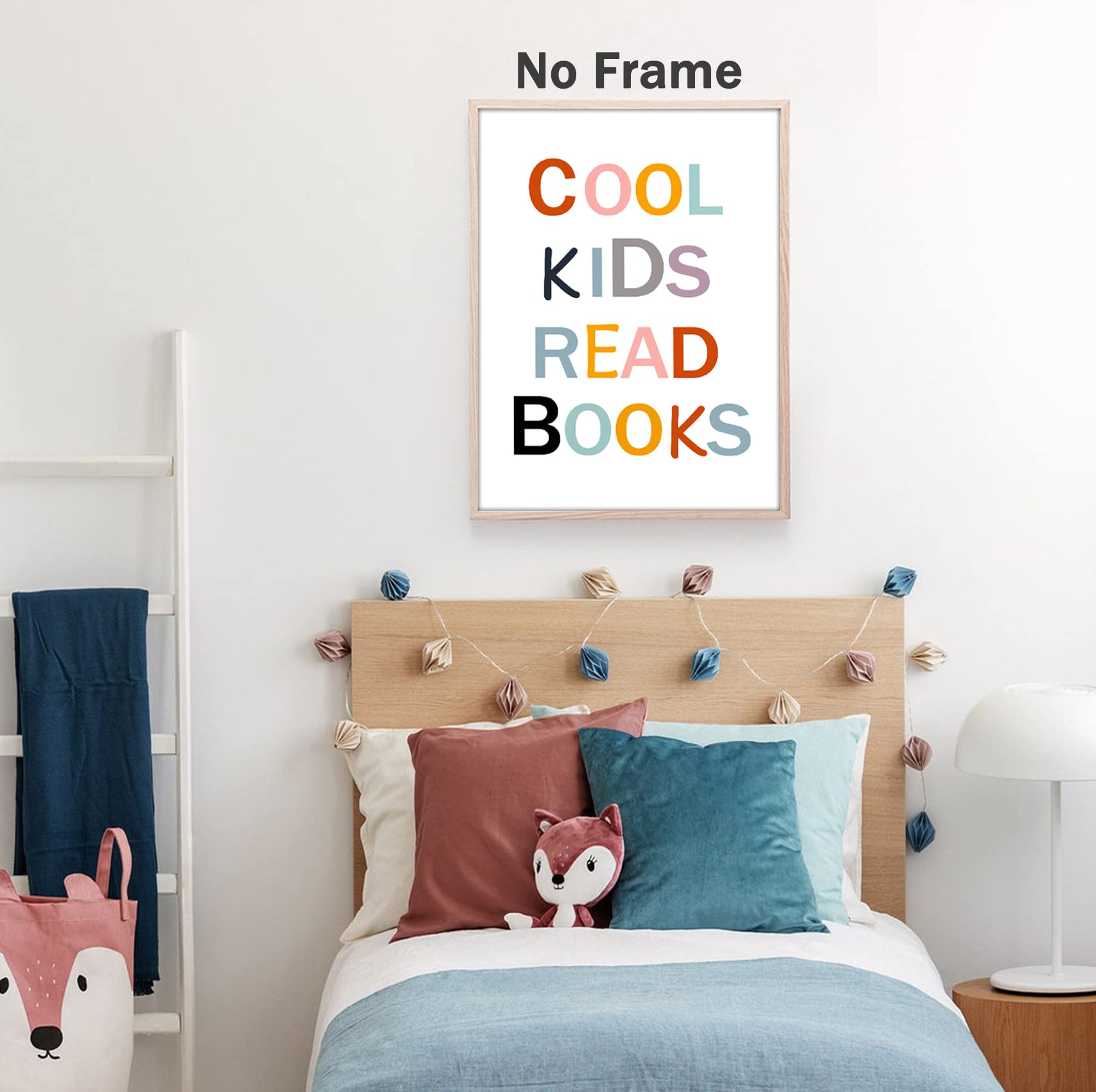 Kinder Poster Cool Kids Read Books - Rahmenloser Kunstdruck 30,5x40,6cm