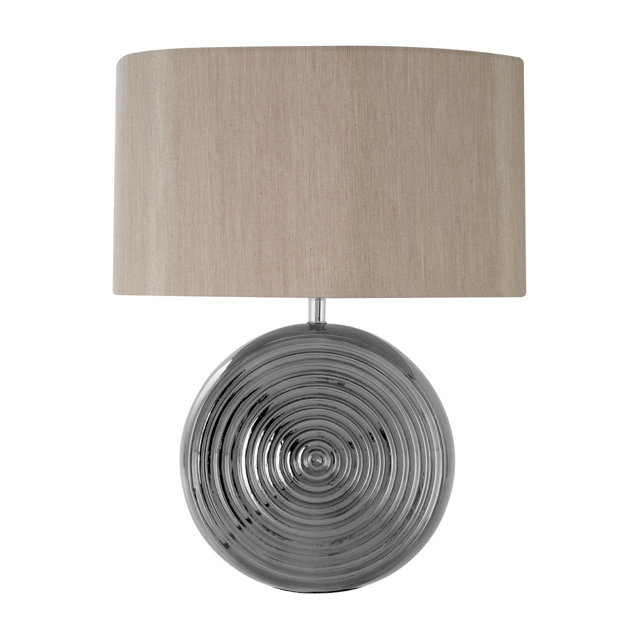 Jessica Silver Ceramic Table Lamp - Silver