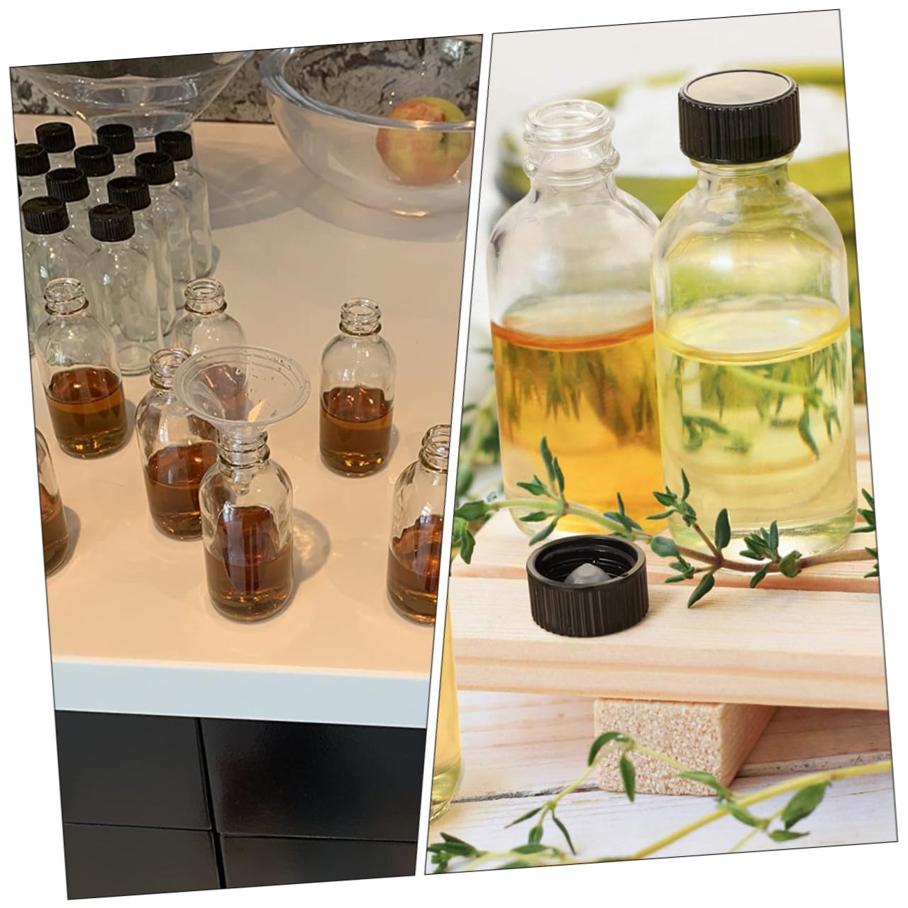 Flacone Reagente in Vetro 120ml a Bocca Piccola, 12 Pezzi