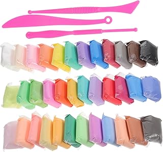 Hohopeti 1 Conjunto De Argila Kit De Ferramentas De Argila Seca Ao Ar Escultura Argila Para Cor Brilhante Argila Criativa Kit De Argila De Polímero Brinquedos Educativos