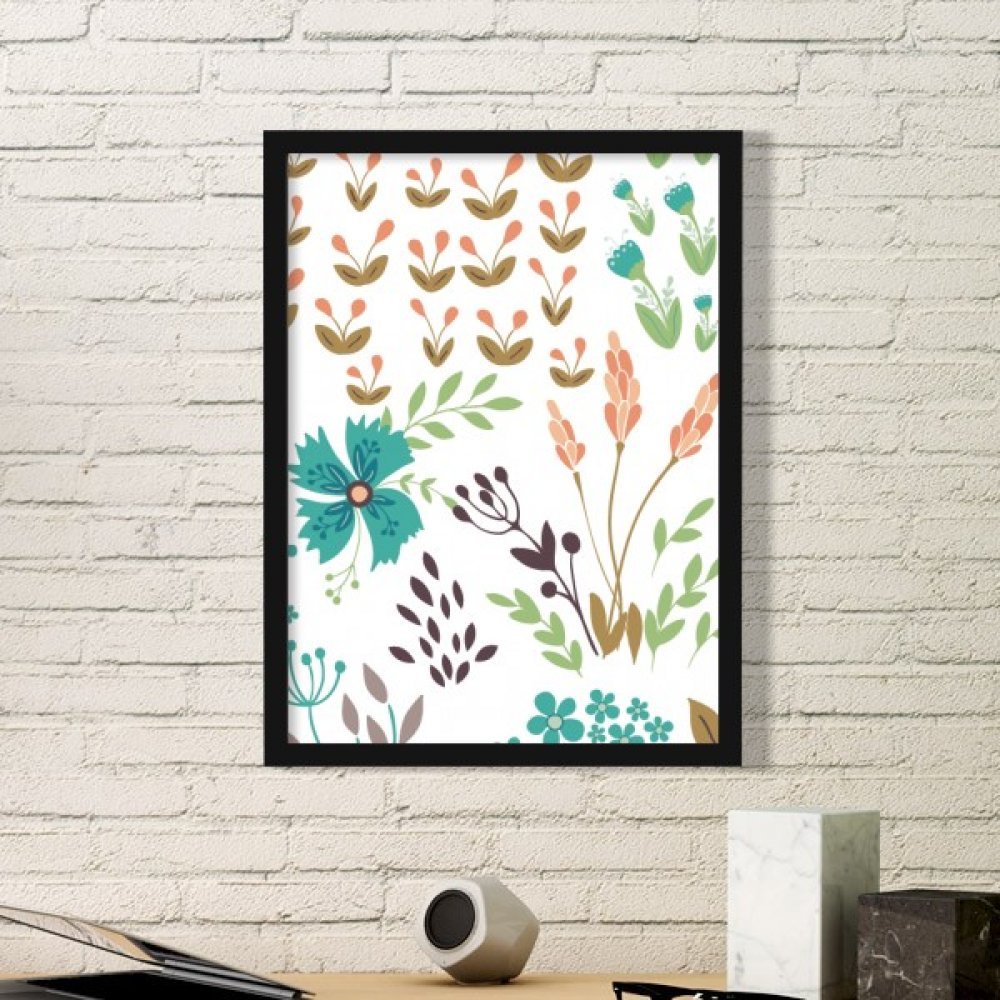 Cadre photo bois noir DIYthinker pour habiller un meuble vide avec une fleur marron