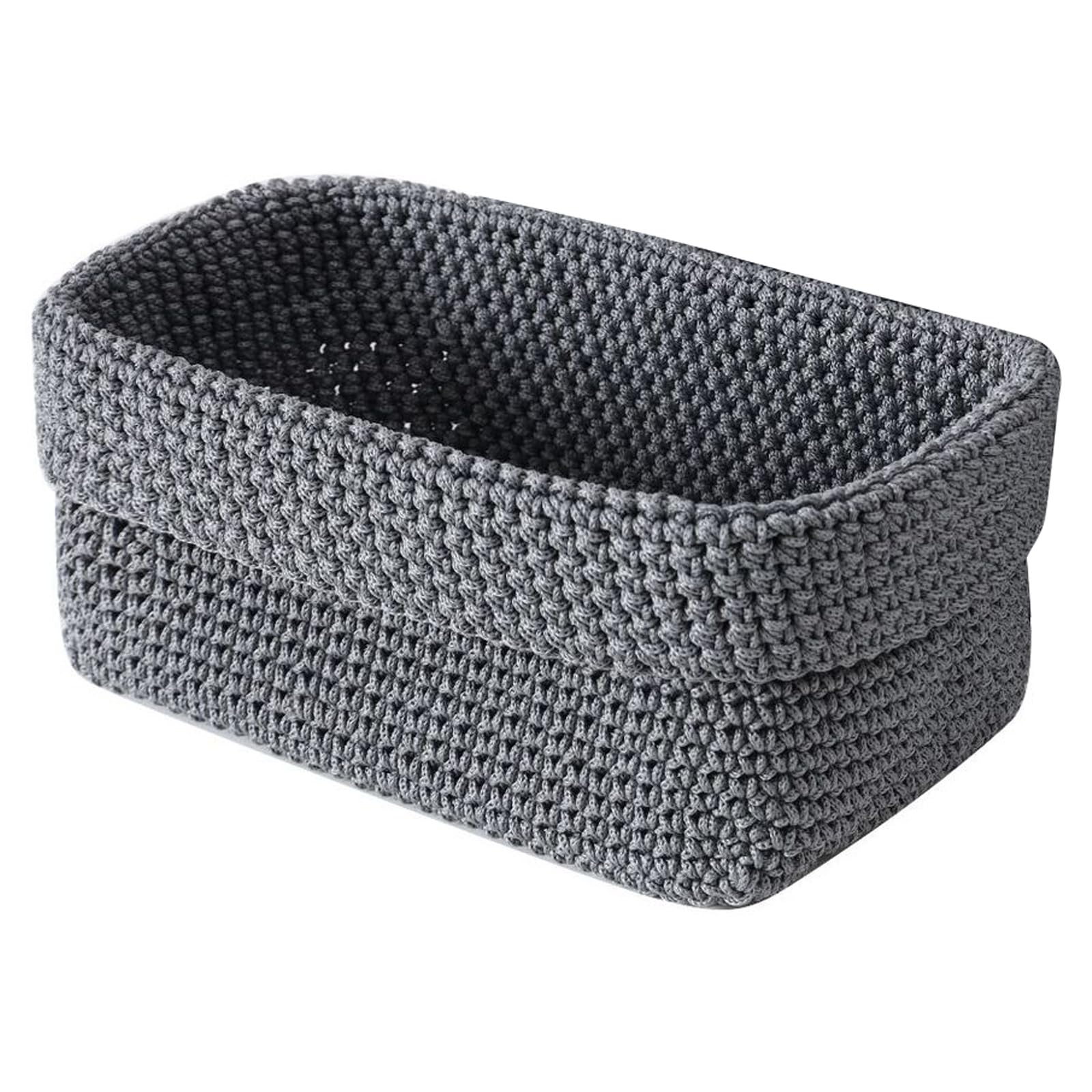 Woven Storage Basket, Decorative Baskets for Shelves, Book Baskets, Towel Basket, Toy or Storage Bins for Living Room Gift Empty