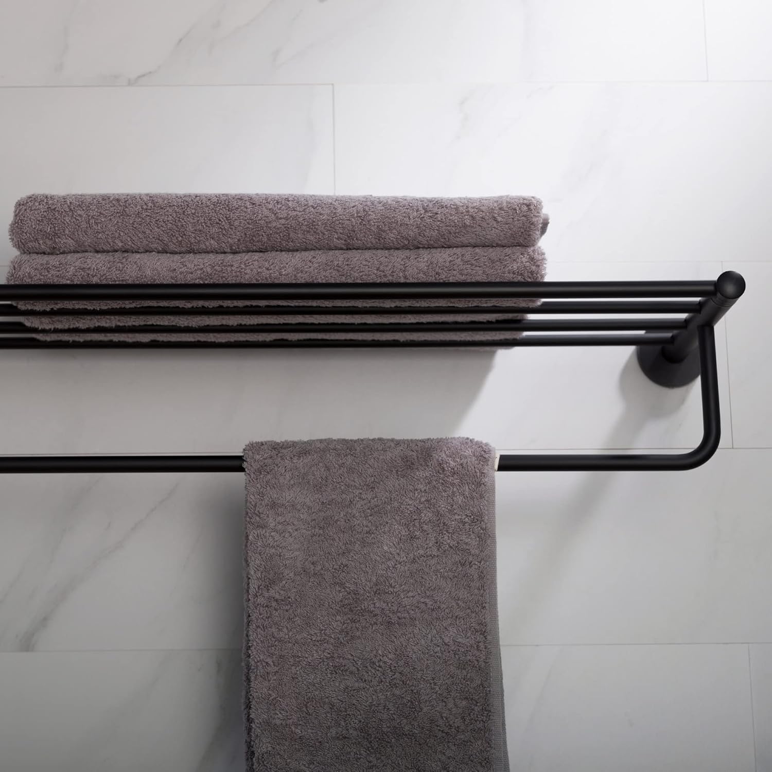 Best Deal Kraus KEA-18842CH Elie Bathroom, Chrome, Shelf with Towel Bar