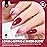 Beetles Burgundy Red Gel Nail Polish - 15ML Wine Red Neutral Cherry Color Jelly Fall Gel Polish Soak Off UV Translucent Effect Blushed Wine Series Manicure Gift for Women