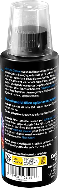 MICROBE-LIFT Substrate Cleaner – Bactéries hautement Actives pour éliminer la Vase et la saleté dans l'aquarium, Eau Douce et Eau de mer - 2