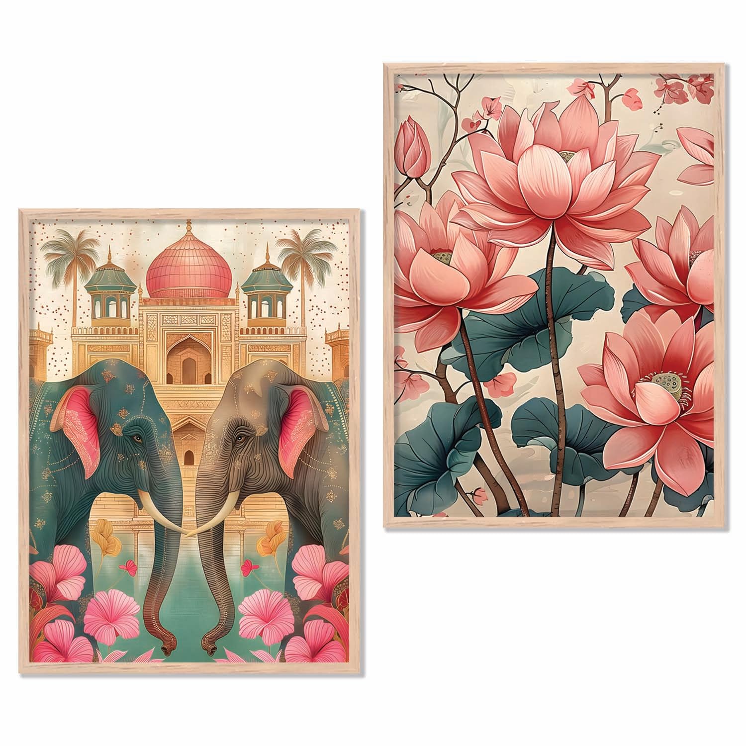 Wallify Madhubani wall ArtPaintings Modern Art Framed Wall Painting for Living Room Bedroom - Wall Posters/Paintings with Frame – Set of 2 (H, 10x13 inch) (B0DFMCM98P) Amazon Price History, Amazon Price Tracker
