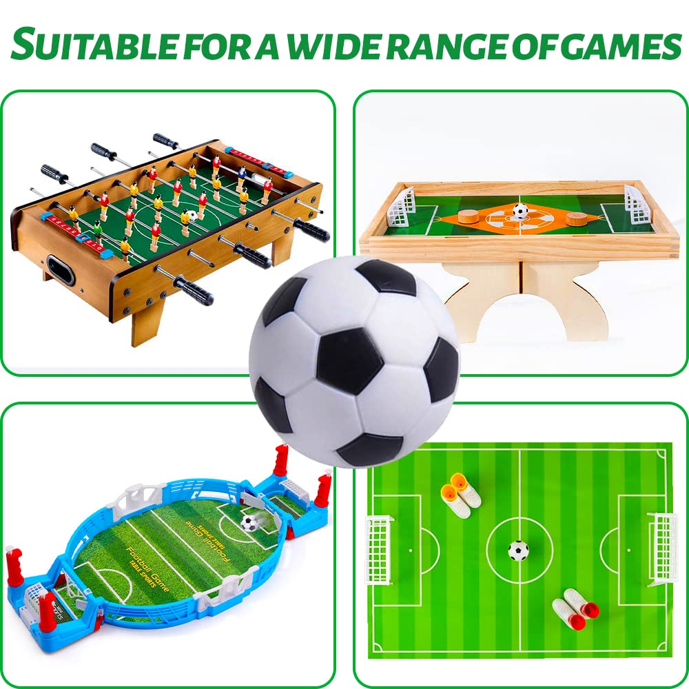 Lot De 8 Balles De Babyfoot 32mm, Noir Et Blanc, HIPS Durable, Pour Tables 90-120 Cm – Accessoire De Remplacement