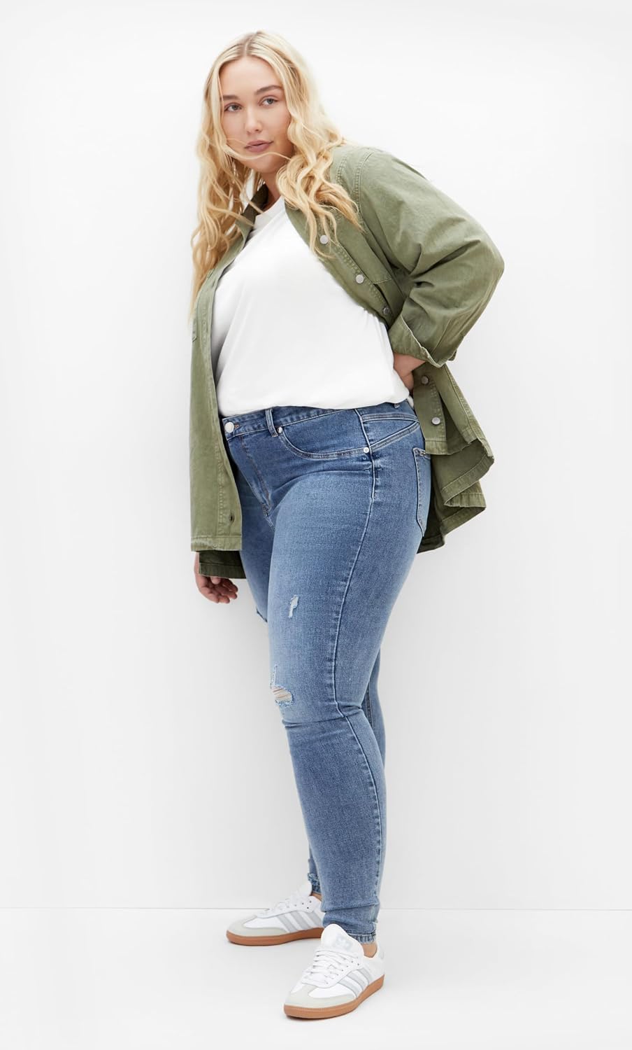 City Chic Womens Plus Size Jean H Nola