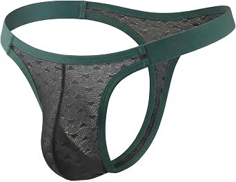 Mens Thong Sexy Underwear Naughty G String Male Mesh Lingerie | Cheeky, Tagless, Bulge Enhancing, Bikini Swimsuit