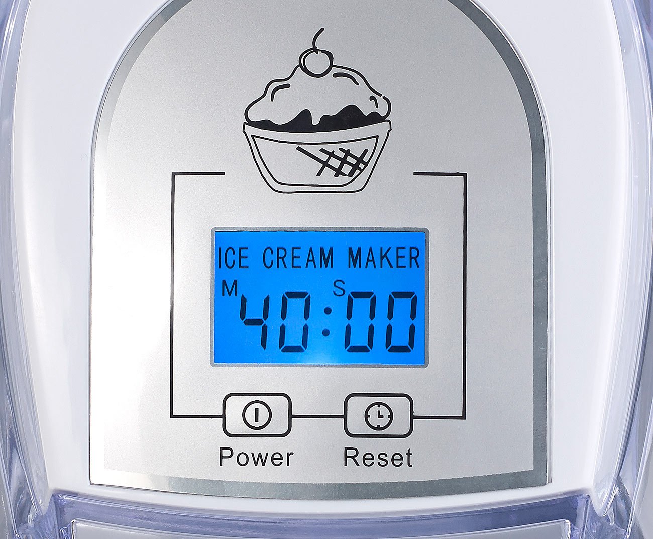 Rosenstein & Söhne Macchine del gelato - macchina per gelato: Gelatiera, per 1,5 litri di gelato, Display LCD, 7 Watt (gelatiera, fabbricatore di ghiaccio, fresco)
